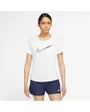 T-shirt manches courtes Femme W NK ONE DF SWSH HBR SS Blanc