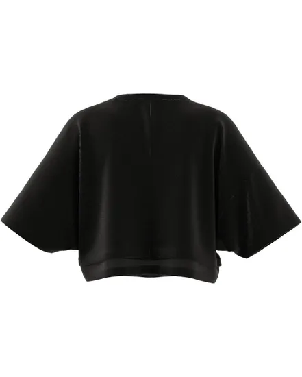 T-shirt de fitness manches courtes Femme DANCE CRO T Noir