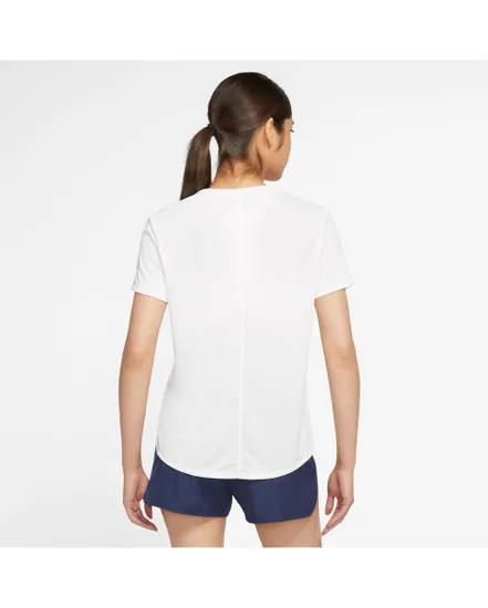 T-shirt manches courtes Femme W NK ONE DF SWSH HBR SS Blanc