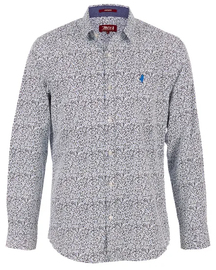 CHEMISE MANCHES LONGUES HOMME IMPRIMEE Bleu